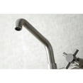 thumbnail image 4 of Kingston Brass KS423SN Concord Two-Handle Wall-Mount Kitchen Faucet, Brushed Nickel, 4 of 5