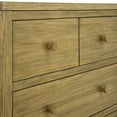 thumbnail image 4 of Delta Children Cambridge 3 Drawer Dresser with Interlocking Drawers, Rustic Brown, 4 of 5