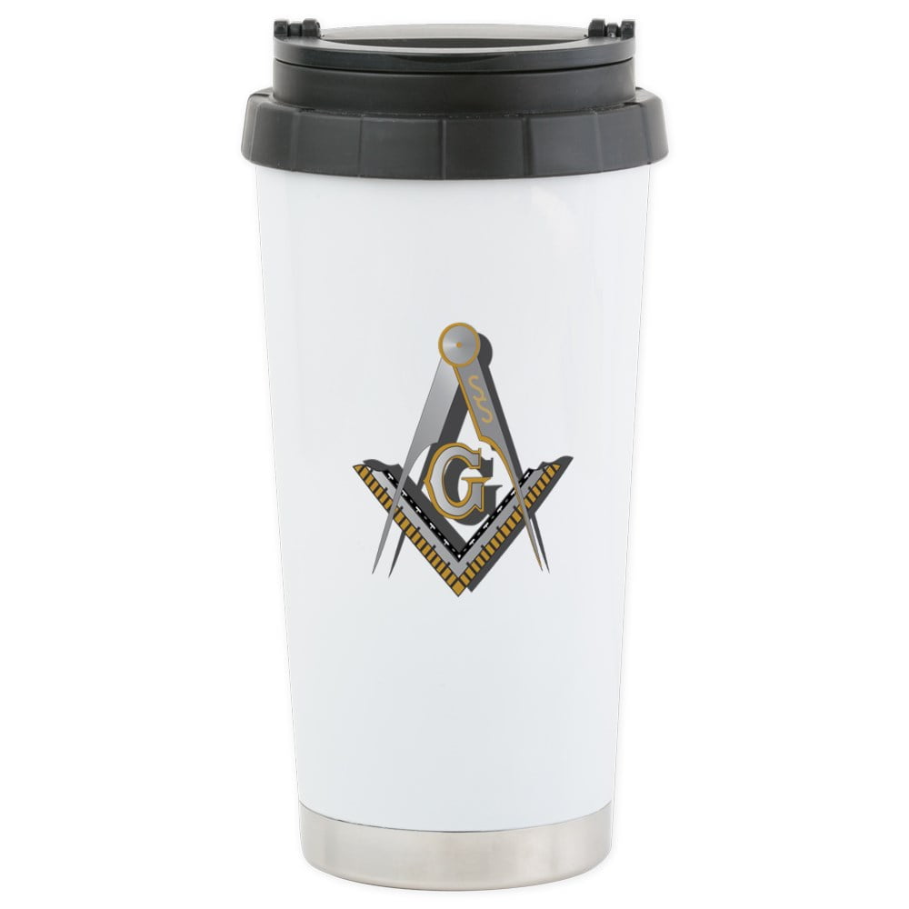 Masonic 16 ounce Stainless Steel Travel Tumbler Mug Freemason Mason Coffee Cup 