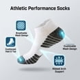 thumbnail image 2 of 6 Pairs Ankle Socks, No Show Sports Socks for Men & Women, 2 of 6