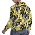 thumbnail image 6 of Fotbe Men's Hoodie with Orchids Flowers Pattern - Kangaroo Pocket Pullover Hooded Sweatshirt, Perfect for Daily Wear, Travel, and Home-Large, 6 of 7