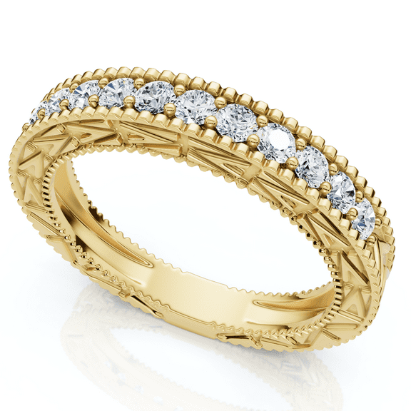 Pompeii 1/3Ct Diamond Stackable Anniversary Wedding Ring 14k Gold or Platinum Lab Grown