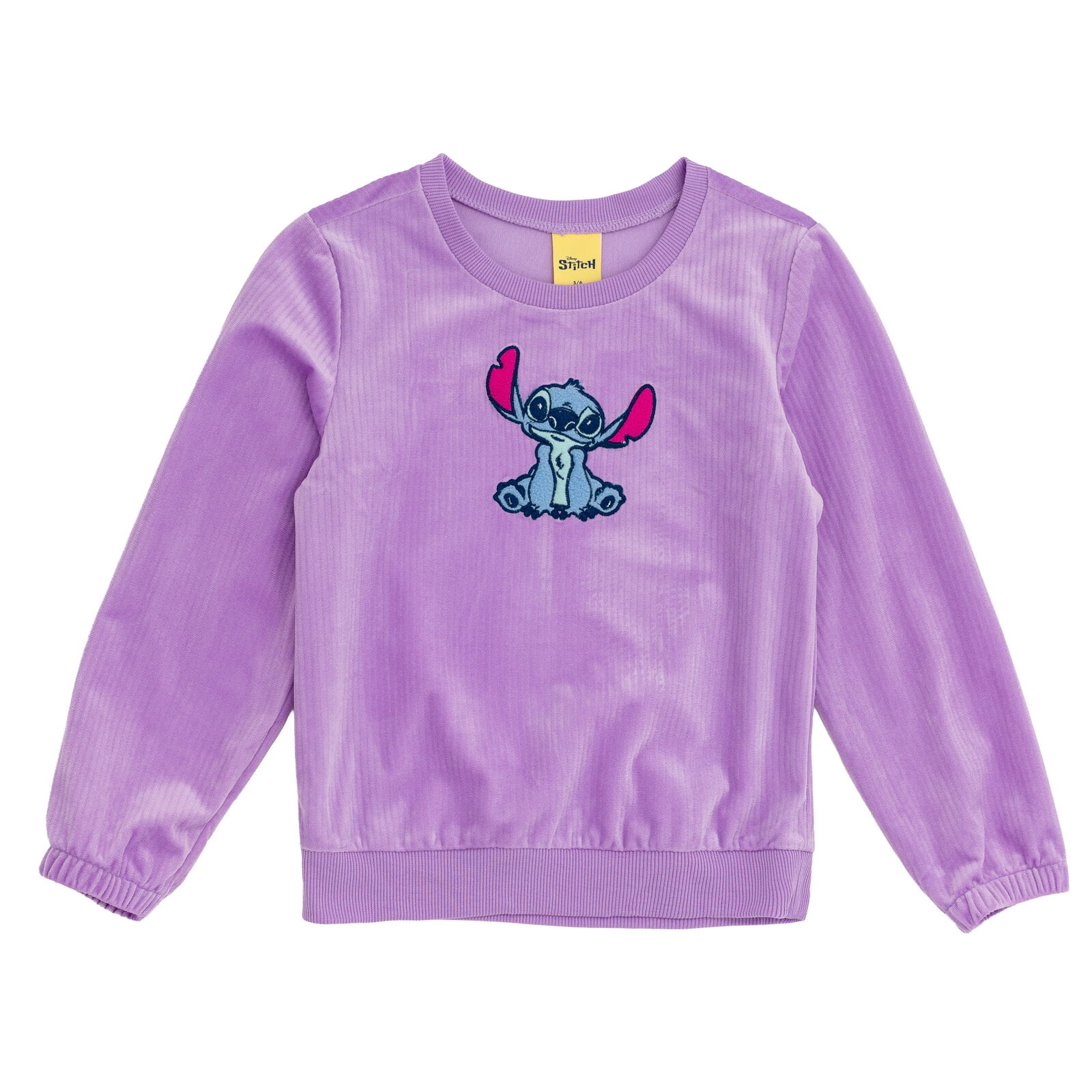 Disney Lilo & Stitch Ribbed Velour Sweatshirt and Jogger Pants Outfit Set Toddler to Big Kid