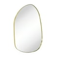 thumbnail image 4 of TEHOME Bertlinde Contemporary and Farmhouse 26x36'' Gold Metal Framed Asymmetrical Mirror Irregular Mirror, 4 of 8