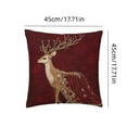 thumbnail image 3 of Meggemo 2D Elegant Gemstone Reindeer Pillow Cover Xmas Decorative Cushion Case For Sofa Living Room Home Holiday Decor, 3 of 6