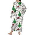 thumbnail image 4 of siminseming Chemises de Nuit de Noël pour Femmes & Chemises de Nuit Grande Taille Robe de Nuit Décontractée Imprimé Nœud Papillon Manches Longues Col Rond Extensible Vêtements & Accessoires, 4 of 5