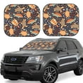 thumbnail image 2 of Bingfone Turtles and Sea Plants Windshield Sun Shade 2-Piece Foldable Car Front Window Sunshade for Most Sedans SUV Truck-Medium, 2 of 7