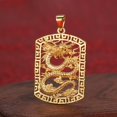 thumbnail image 2 of ANGGREK Pendentif Collier en Forme de Loong, Pendentif Bijou, pour Fille Femme, 2 of 8