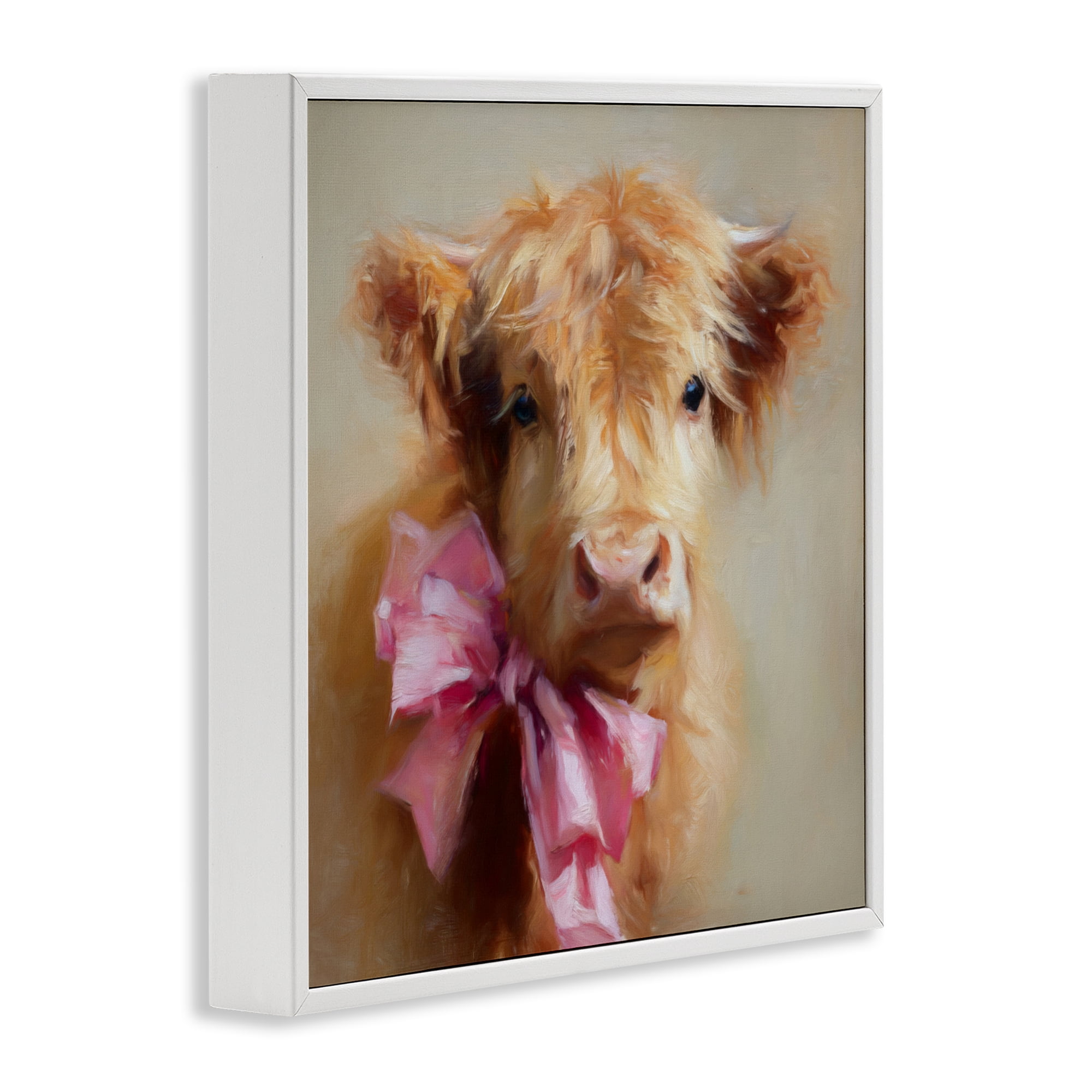 Stupell Industries Little Highland Sweetheart White Framed Giclee Art, design by Tina LeCour