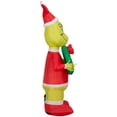 Gemmy SS116021G 48 in. Blow Up Inflatable Grinch with Wreath Outdoor