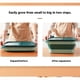 thumbnail image 4 of Naiovety Comedero para gatos de ABS con compartimentos plegables y a prueba de polvo, incluye tapa y tapa para arroz. Almacenamiento y organización del hogar tipo+1, 4 of 6