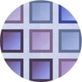 thumbnail image 1 of Ahgly Tapis Rond Lavable en Machine Intérieur Transitionnel Bleu Ardoise, 6 Pieds Rond, 1 of 7