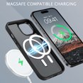 thumbnail image 5 of GAOBAO Magnetic for iPhone 15 Case, Compatible with MagSafe, Drop Protection, 6.1" Metal Camera Frame Translucent Slim Protective Cover for Women Girls, Black, 5 of 10