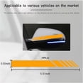thumbnail image 2 of YISITIAN 4PCS Car Rear View Mirror Stickers, Waterproof Auto Side Rearview Mirrors Decal Stripes, Universal Anti-Collision Striped Automotive Warning Stripes for Most Vehicles (Yellow) CJ919-48970, 2 of 6