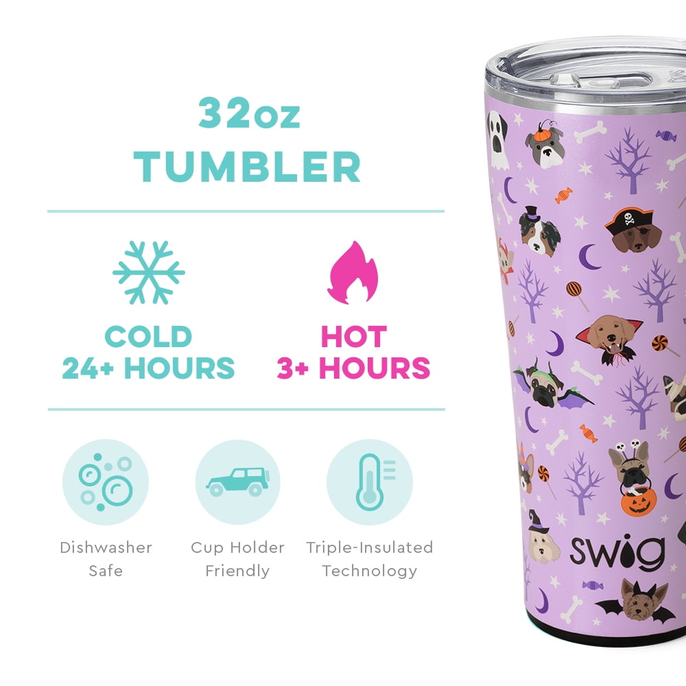 32oz Swig Tumbler-Happy Camper, Insulated Drinkware/Ice Trays