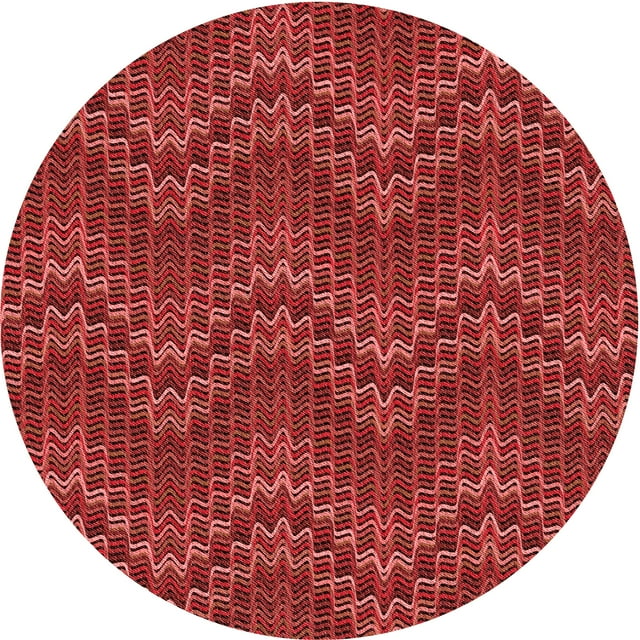 Ahgly Company Tapis d'Intérieur Lavables à la Machine, Ronds de Pamplemousse de Transition, Ronds de 8 Pi