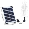 thumbnail image 3 of ,Pump With Nozzle Kit 5.5w Solar Panel Water 10ft Cable Solar Pump 380l/h Solar Pond Pump Panel  Ponds Bath Cable Ponds Kit 5.5w Solar, 3 of 6