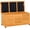 Yellow, variant on GlowPlume 75 Gallon Wooden Deck Box, Outdoor Storage Container with Aerating Gap & Weather-Fighting Finish, Grey
