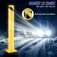 thumbnail image 5 of BENTISM Safety Bollard Steel Bollard Post 36"H 4.5"D Yellow Signs Pipe Steel Barrier Yellow Powder Coat Pipe Steel Safety Barrier with 4 Free Anchor Bolts for Traffic-Sensitive Area, 5 of 9
