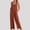 Orange, variant on FchengtaiS Women's Summer Rompers Baggy Wide Leg Cotton Linen Overalls Spaghtti Straps Jumpsuit with Pockets