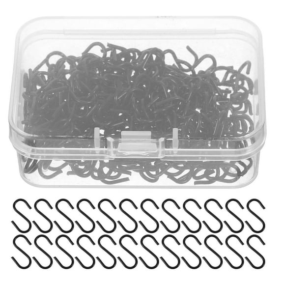 WORGEOUS 200pcs Mini S Hooks For Crafts S-Shaped Metal Hooks Jewelry Tags Earrings Pendants For Bathroom Kitchen Bedroom Closet
