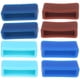 thumbnail image 1 of 8 anillas móviles para correa de reloj, presillas de silicona, bisel, accesorios para mujer y hombre - 20 mm (azul cielo, azul oscuro, azul marino y café), 1 of 5