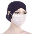 thumbnail image 2 of Mwjwdo Women’s Cross Wrap Medical Head Cover with Side Drape Tailoring for Clinic Shifts Multicolor, 2 of 2