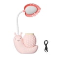 thumbnail image 3 of Lampe de Table, Lampe de Bureau LED Mignonne avec Porte-Stylo pour Étudiants Enfants Rose, 3 of 8