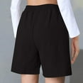 thumbnail image 7 of Ltctricy Women's Bermuda Shorts Elastic High Waisted Knee Length Casual Shorts Loose Lounge Shorts with Pockets, 7 of 7