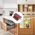 thumbnail image 6 of Uxcell 4-Pack Plastic Push Button Spring Loaded Latch, Automatic Door Latch Lock Button Bolt Latches[Brown], 6 of 6