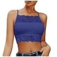 thumbnail image 1 of DXOUPM Womens Tank Tops Versatile Hollow Lace Spaghetti Strap Slim Fit Summer Shirts Trendy, 1 of 3