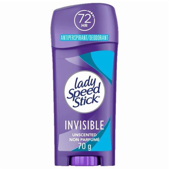 Lady Speed Stick Antiperspirant Deodorant, Unscented, 70 g Stick