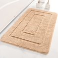 thumbnail image 3 of Carpet on Sale Kpamnxio Microfiber Shape Bathroom Mat Bathroom Non Slip Bathroom Solid Color Absorbent Mat Bathroom Door Mat Rugs for Living Room Clearance 1 Carpet, 3 of 7