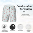 thumbnail image 5 of Xecao Strawberry for Men's Swimming Trunks Swim Trunks Quick Dry Swim Shorts with Mesh Lining Funny Swimwear Bathing Suits, 5 of 9