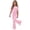 Pink, variant on Mooqilaa Girls Outfit Sets Short Sleeve, 2 Piece Summer Casual Girls Clothing Sets Black Size 8