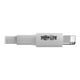Eaton Tripp Lite Series USB-Lightning A to Sync/Charge Cable (M/M) - MFi Certified, white, 3 ft. (0.9 M) - câble de données / d'alimentation - USB mâle vers Lightning mâle - 3.3 ft - Blanc – image 5 sur 6