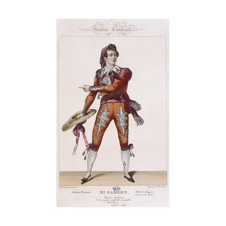 Figaro, Illustration for Barber of Seville or Useless Precaution Print Wall Art By Pierre-Augustin Caron De