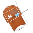 thumbnail image 2 of ORDDIART Diy Envelope Maker Wooden Envelope Making Template for Packaging and Party Invitations 1Set Brown, 2 of 5