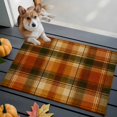 thumbnail image 4 of 2x3 Washable Area Rugs,Vintage Fall Brown Lattice Plaid Non-Slip Soft Rug Large Indoor Carpet,Autumn Buffalo Check Linen Floor Rugs for Home Living Room Bedroom Dining Room Office, 4 of 9