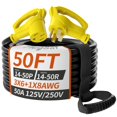 thumbnail image 1 of Enchufes de cable de extensión RV/EV, 50 pies, 50 A, 6/3+8/1 AWG, impermeables, 1 of 7
