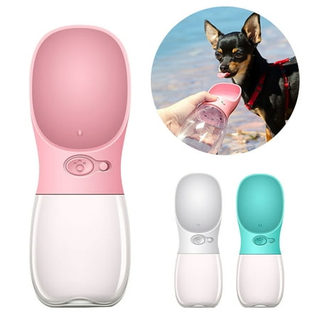 CHLTRA Silicone Dog Water Bottle for Walking,Fashion Antibacterial Portable Pet Travel Water Drink Cup with Bowl Dispenser,Leak Proof,Portable, For Small Large Dogs Travel Puppy Cat