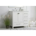thumbnail image 2 of 36 inch Single Bathroom Vanity in White with Backsplash, 2 of 8