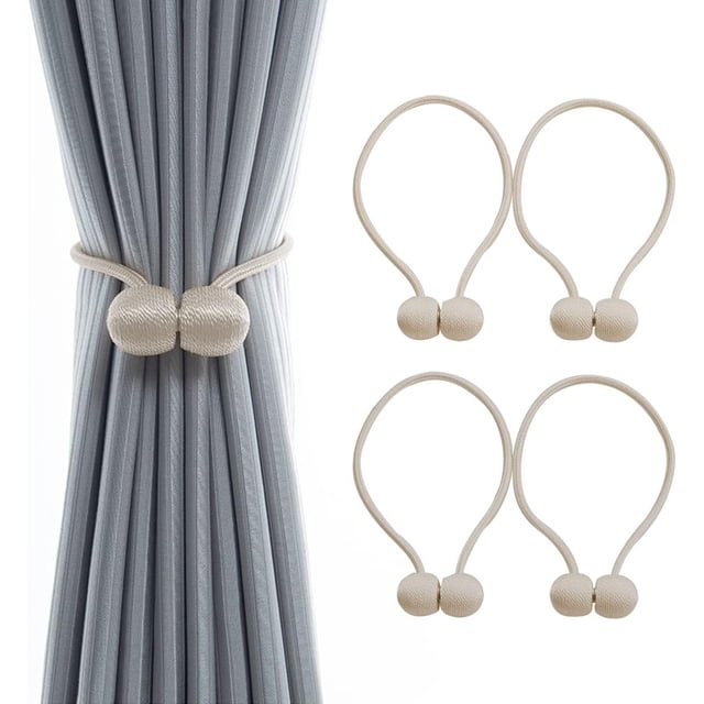 Sujetador de Cortinas, Alzapaños para Cortinas, Cinta Magnética Decorativa para Cortinas, Accesorios para Cortinas, Propósito Decorativo