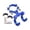 Blue 7.5x5cm, variant on QccHieUs Bicycle/Motorcycle Bag Holder with Double Hook, Aluminum Alloy, Multifunctional, Blue 6x5cm