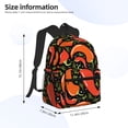 thumbnail image 4 of Picia Red Hot Chili Large Capacity Backpack Classic Style Backpack Casual Backpack Water-Resistant School Work Travel Outdoor Backpack, 4 of 8