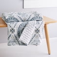 thumbnail image 2 of Levtex Home - Maeve Neutral - Throw - Suzani Floral - Blue Grey, Taupe, Charcoal and Cream - Quilt (50x60in.) and Sham 50x60in. - Cotton, 2 of 4
