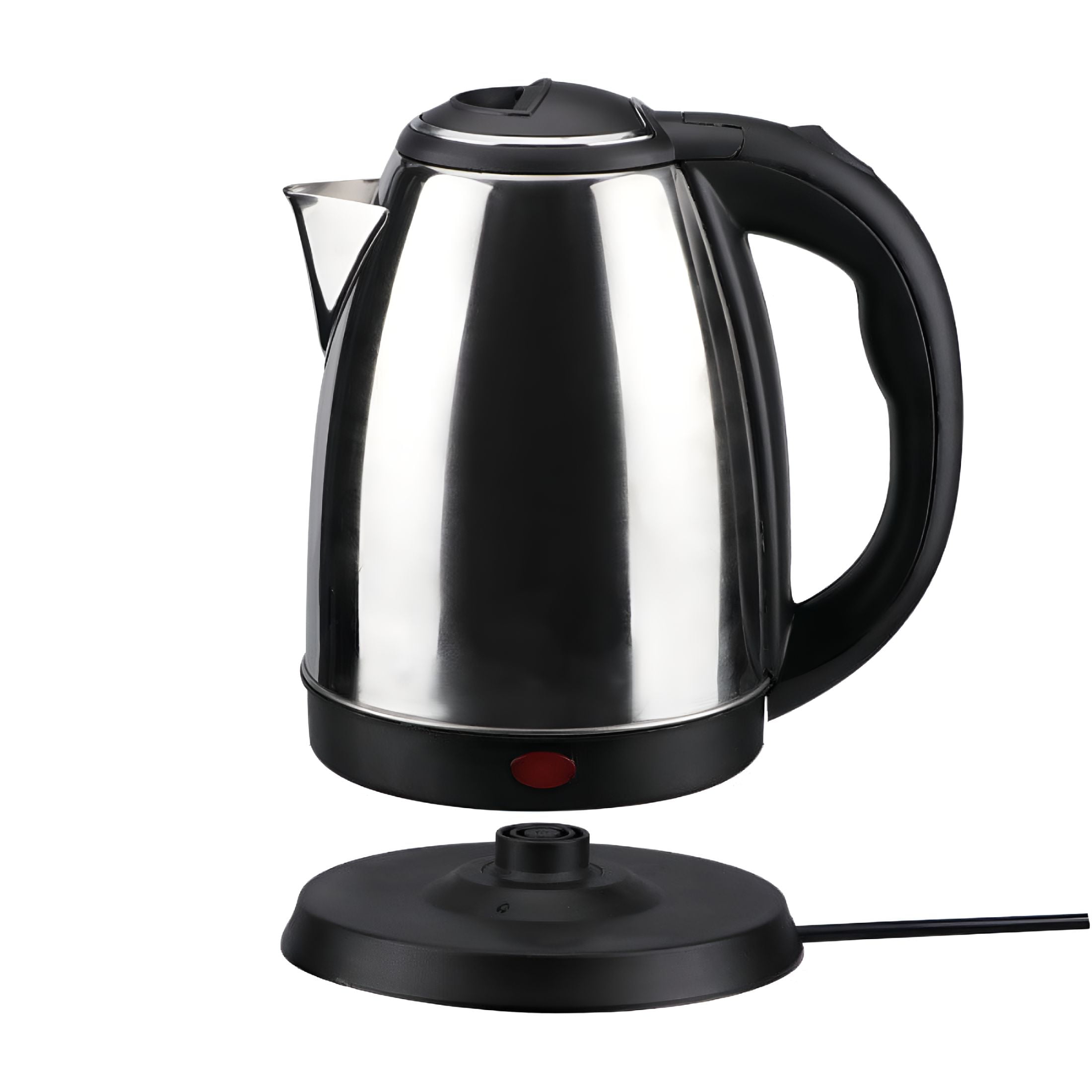 HIBIBUD 2026 New Stainless Steel Electric Kettle 2L Large Capacity Auto Shut Off Fast Boil Water Heater Anti-Scald Handle Removable Base
