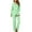 Green, variant on Luxalzxs Valentines Day Pajama Sets for Women Button-Down Soft Long Sleeve 2 Piece PJ Set Sleepwear Loungewear Homewear