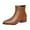 Brown, variant on Mostsola Chelsea Ankle Boots for Women Trendy Low Heel Side Zipper Pointy Toe Dress Short Booties