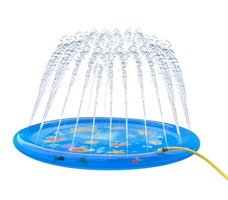 68" Water Sprinkler Pad FUN DCAUT Outdoor play Water Splash Pad for Kids 